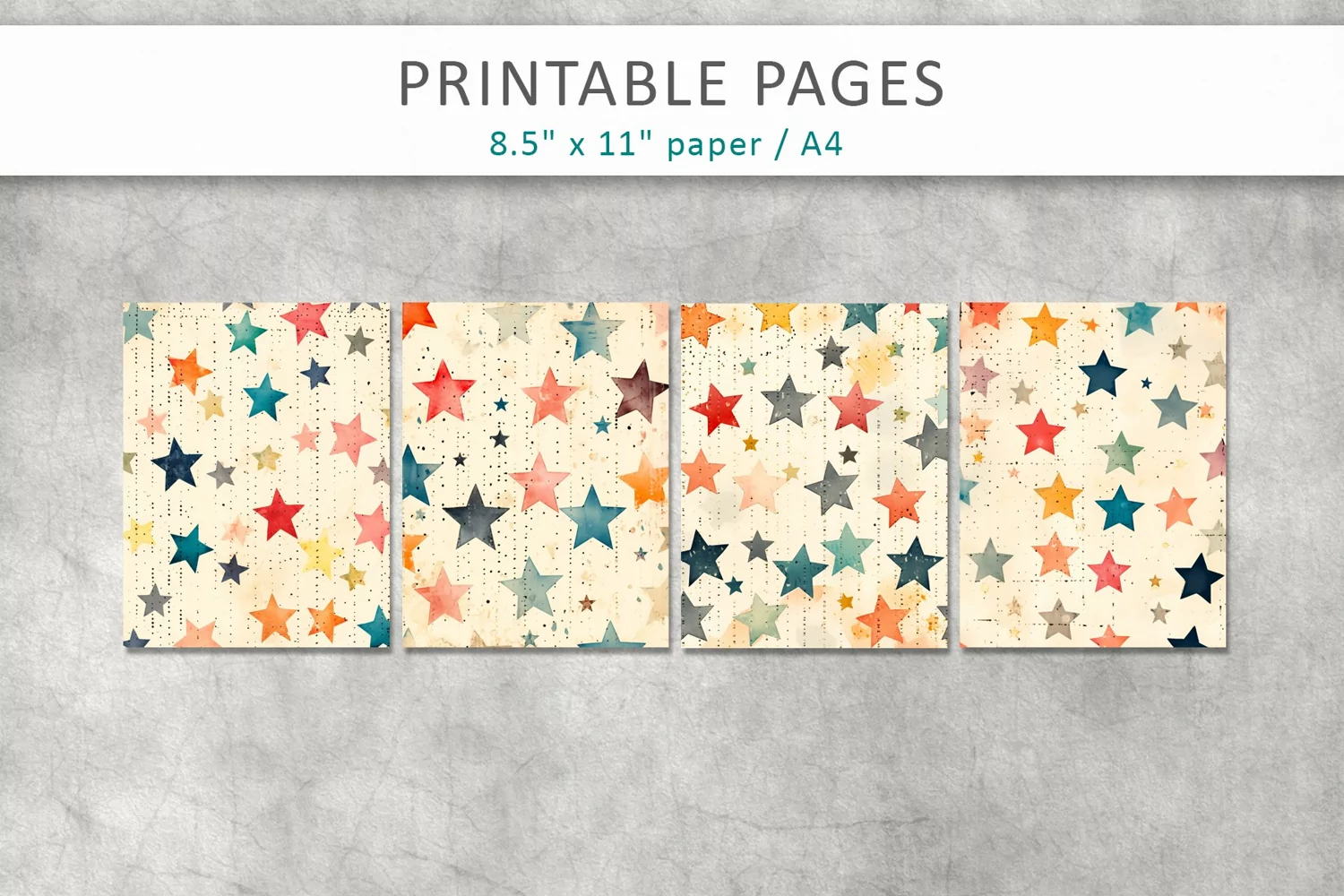 Distressed old paper printables, scrapbook paper product image 1
