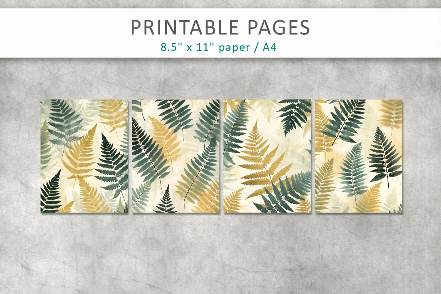 Vintage paper junk journal pages product image 1