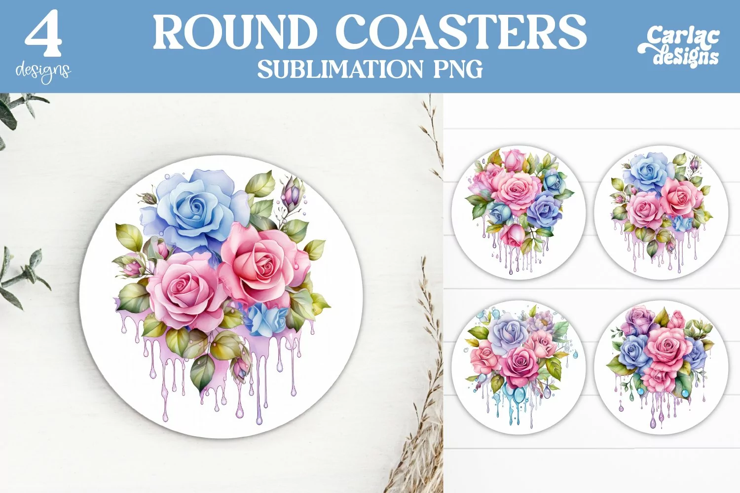 Colorful coasters