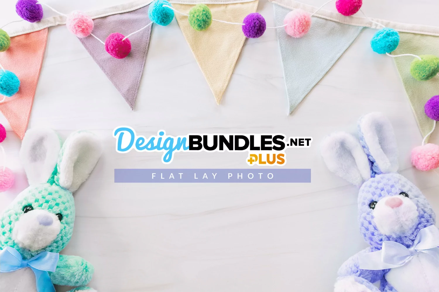 Colorful Easter Decor Flat Lay Photo product image 1