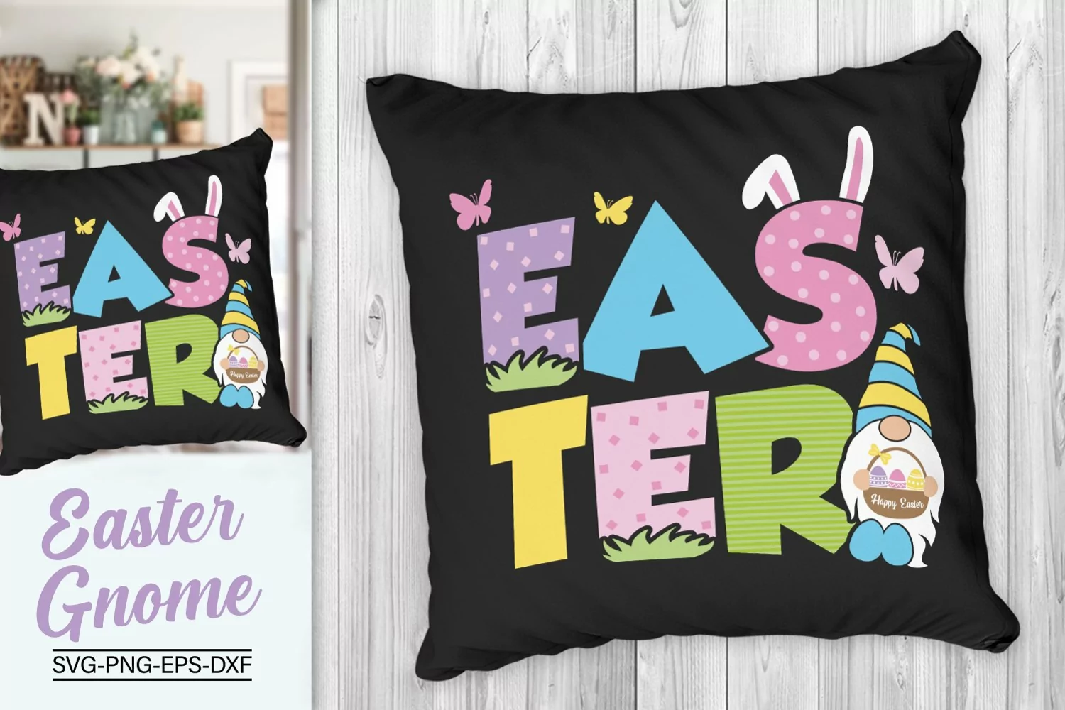Easter Gnome Svg, Easter Colorful Svg, Easter Svg product image 1