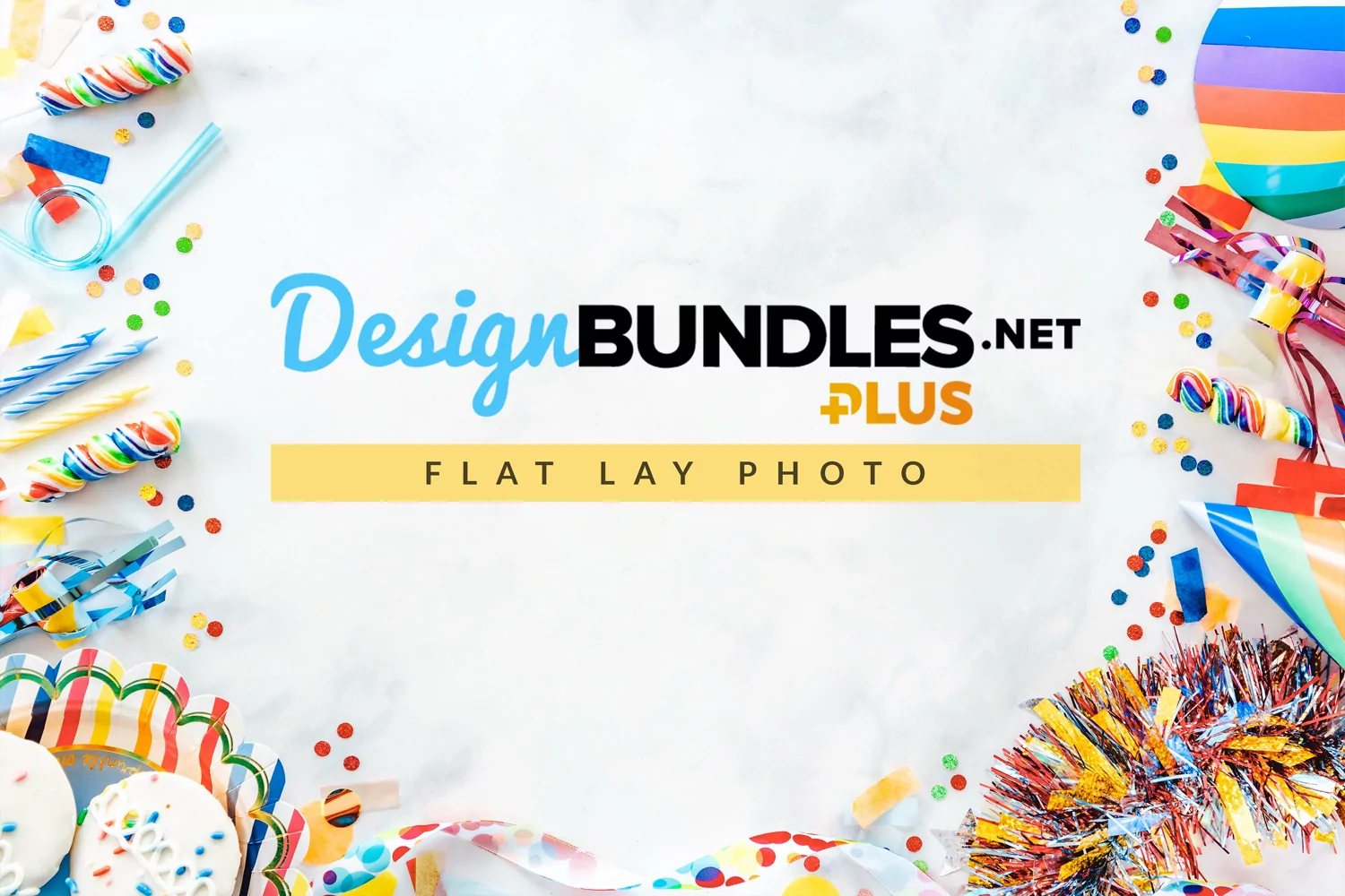 Colorful Party Flat Lay Photo product image 1