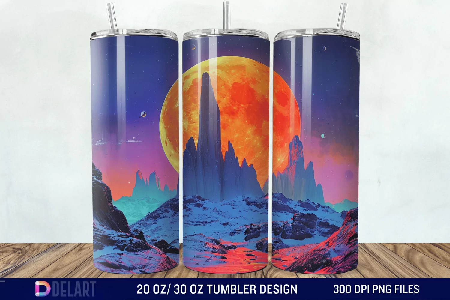 Colorful Planet Tumbler Wrap product image 1