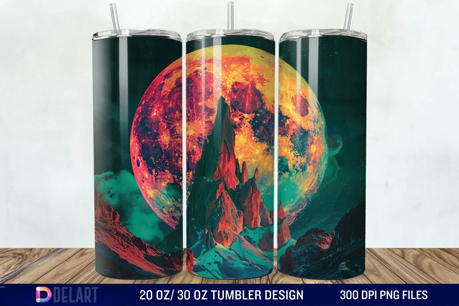 Colorful Planet Tumbler Wrap product image 1