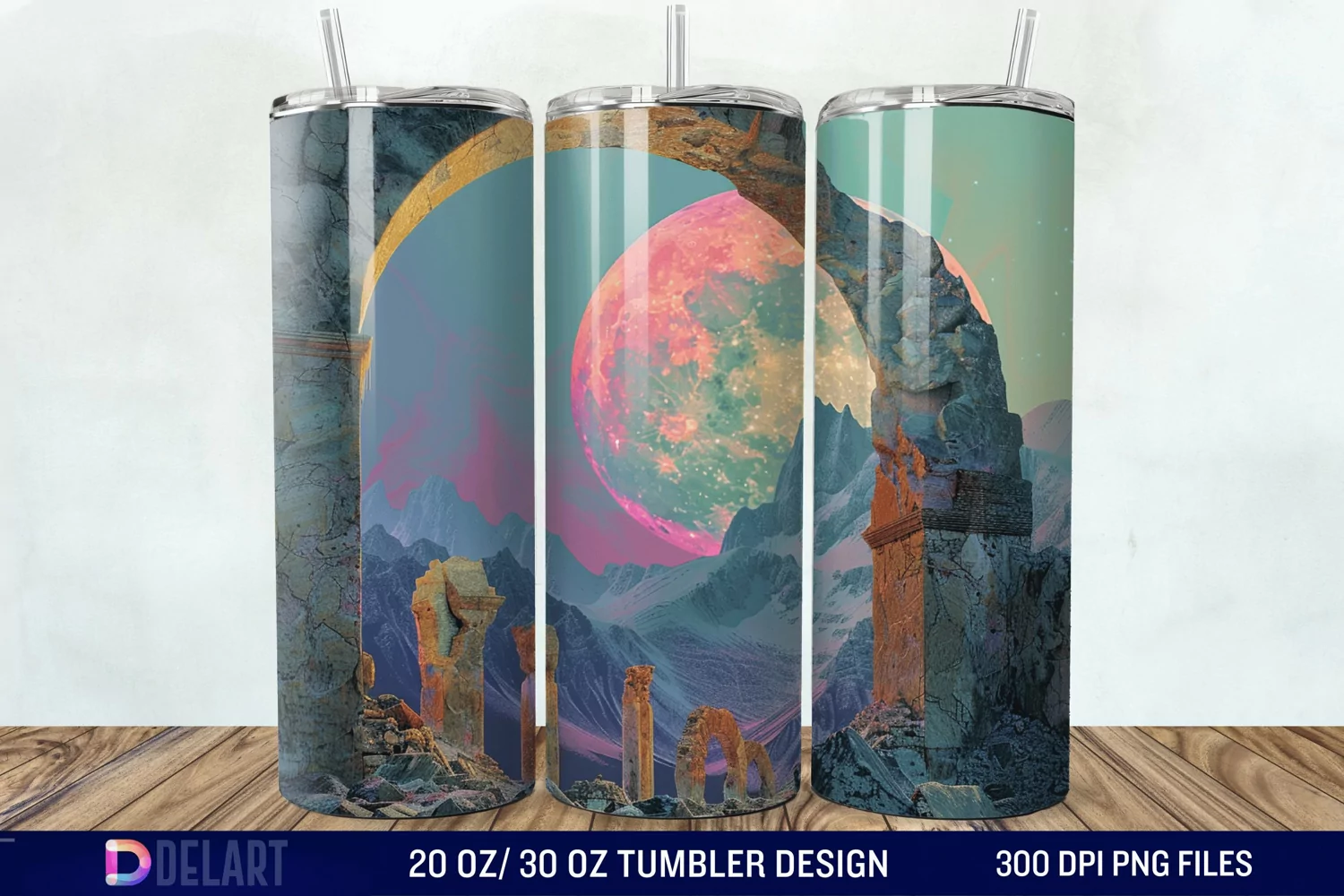 Colorful Planet Tumbler Wrap product image 1
