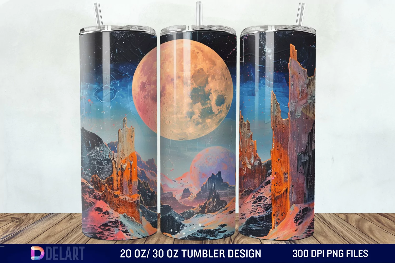 Colorful Planet Tumbler Wrap product image 1
