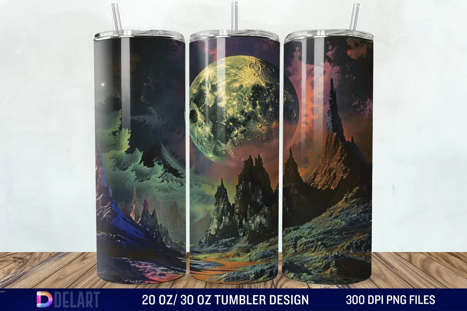 Colorful Planet Tumbler Wrap product image 1