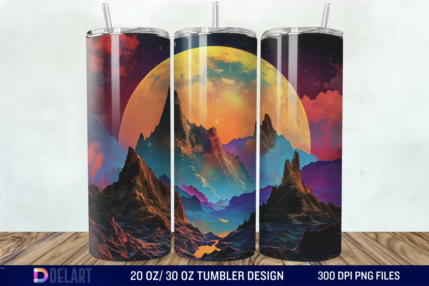 Colorful Planet Tumbler Wrap product image 1