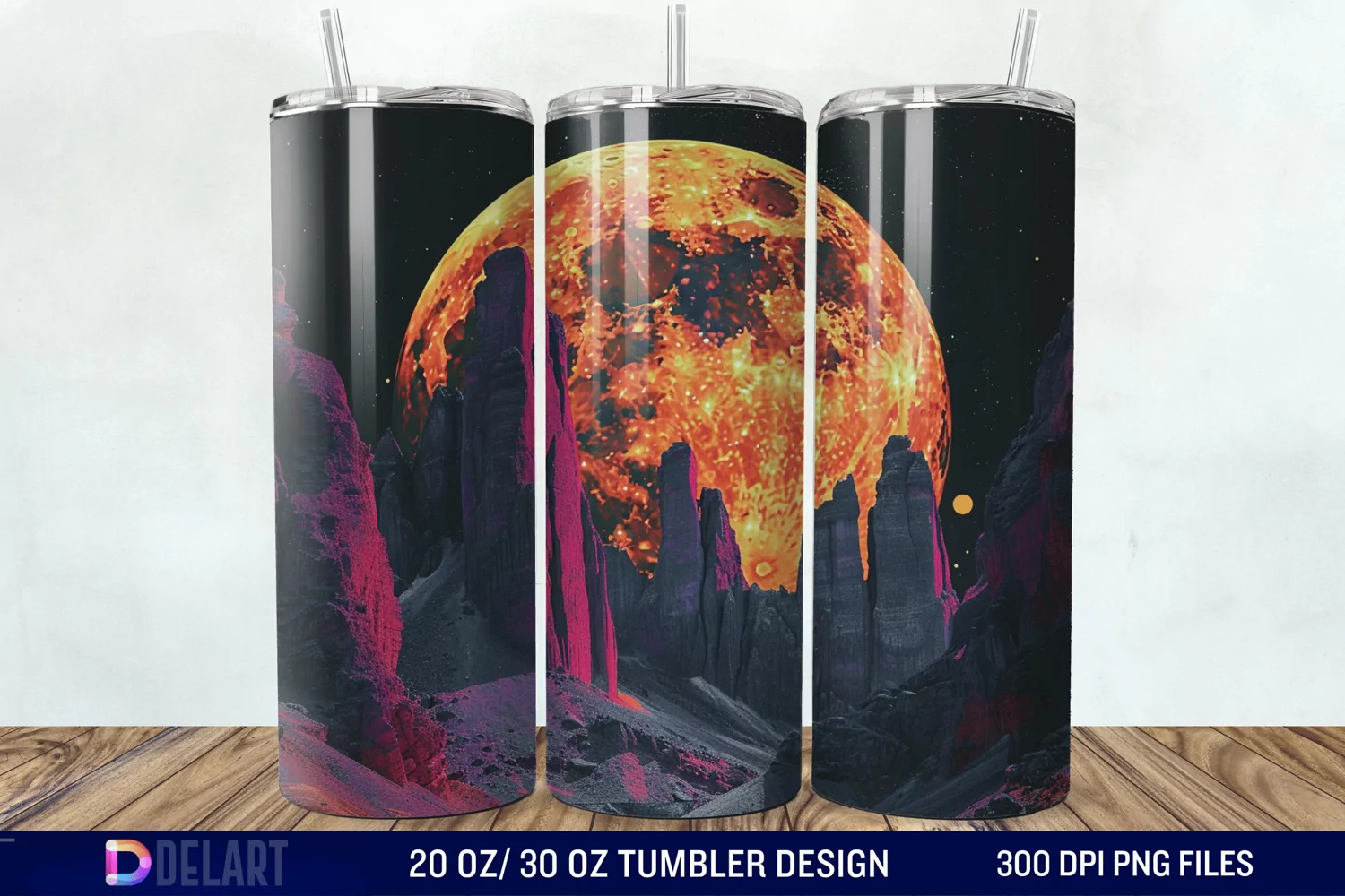 Colorful Planet Tumbler Wrap product image 1