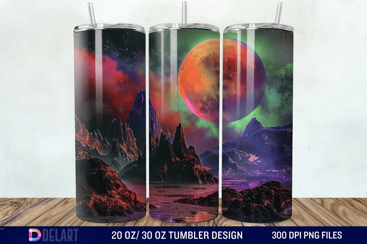 Colorful Planet Tumbler Wrap product image 1