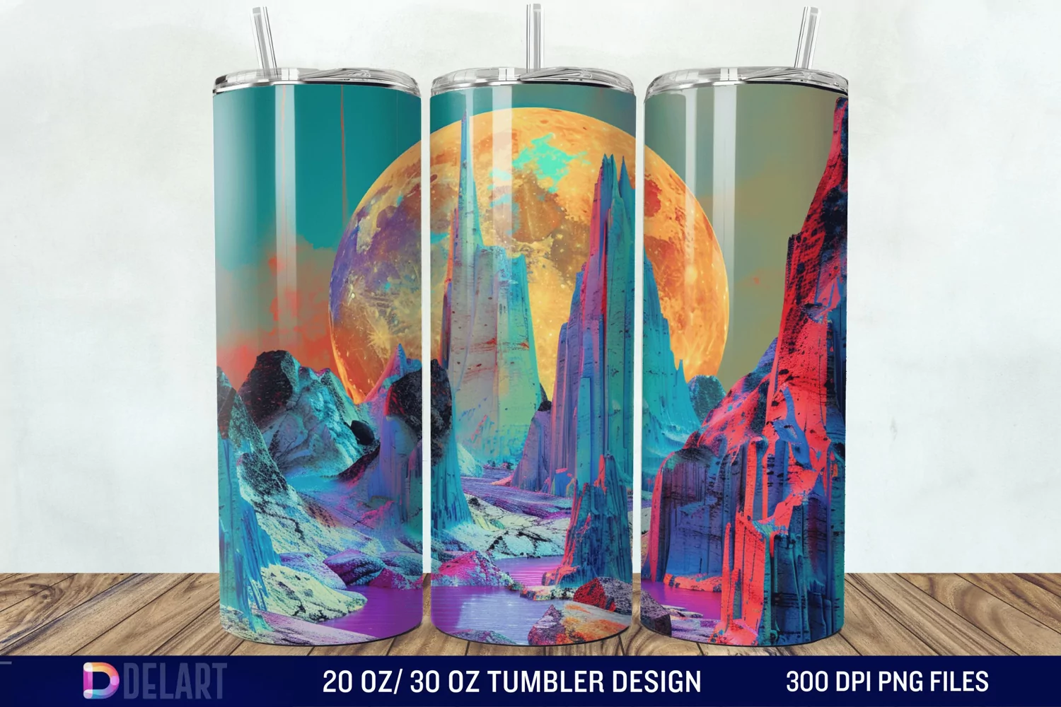 Colorful Planet Tumbler Wrap product image 1