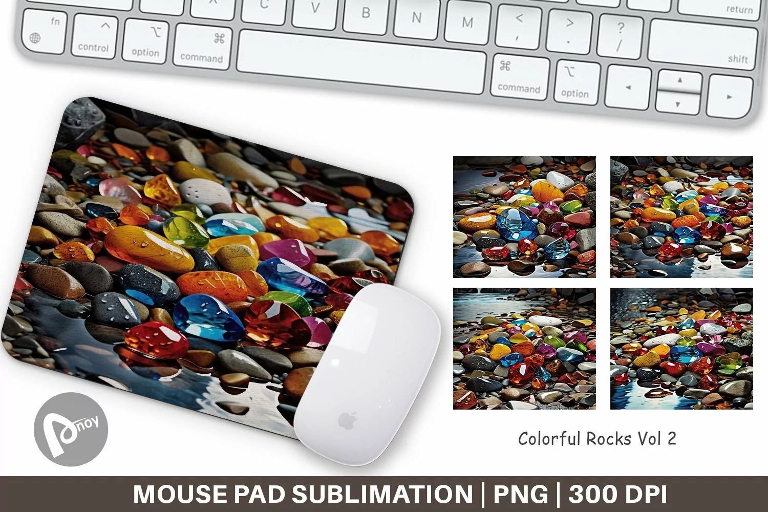 Mouse Pad Colorful Rocks product image 1