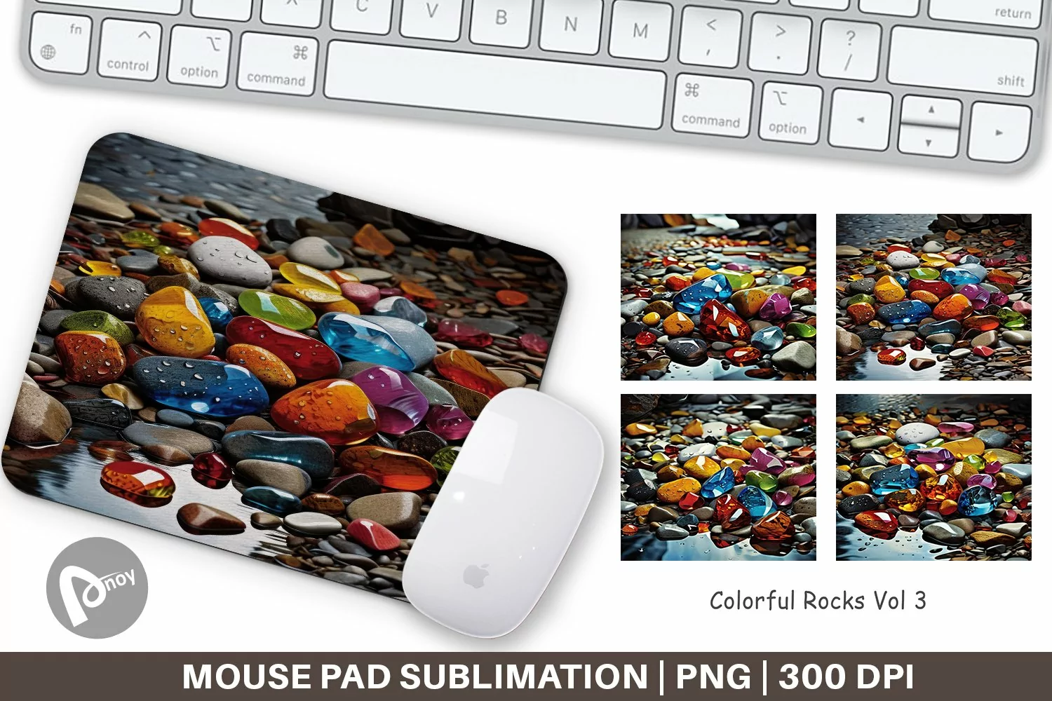 Mouse Pad Colorful Rocks product image 1