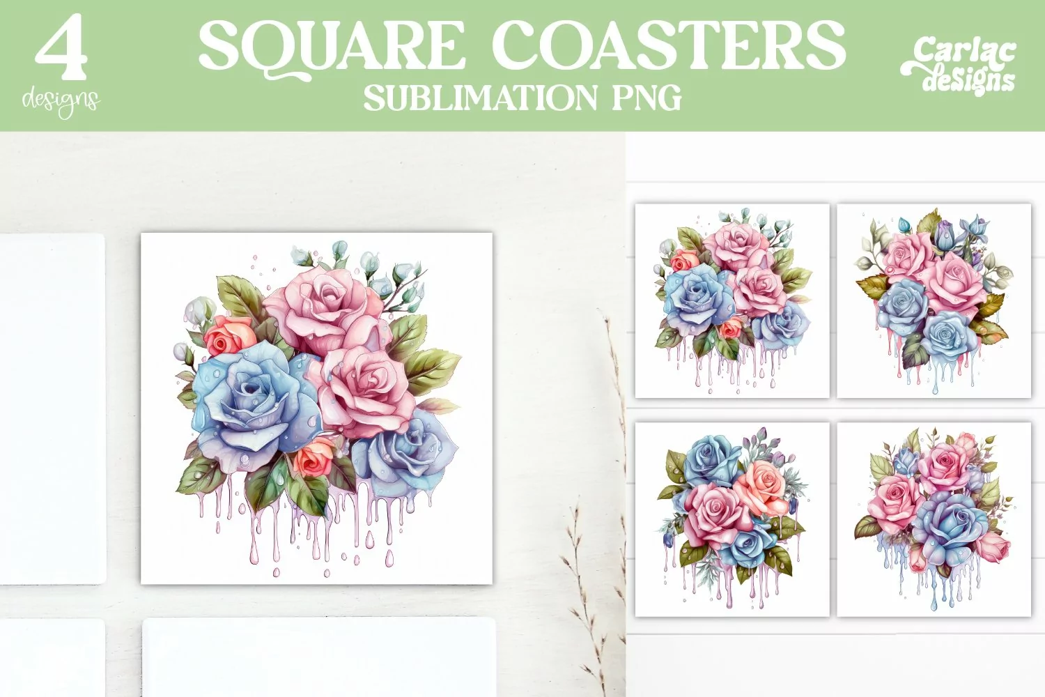 Colorful Square Coaster