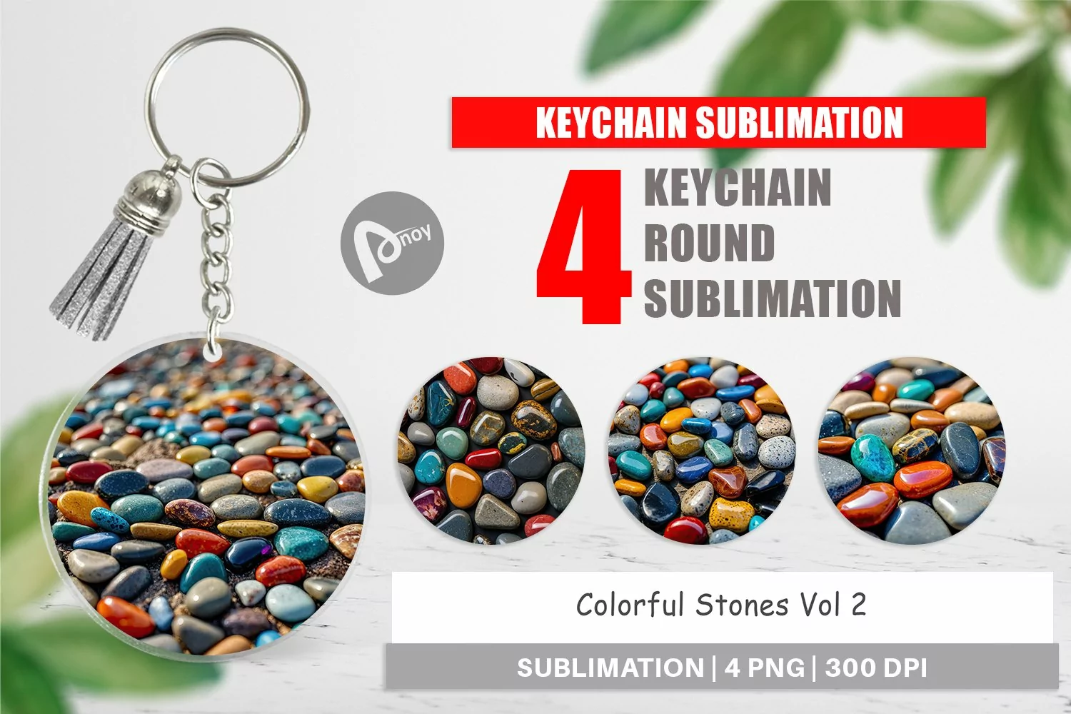 Keychain Colorful Stones product image 1