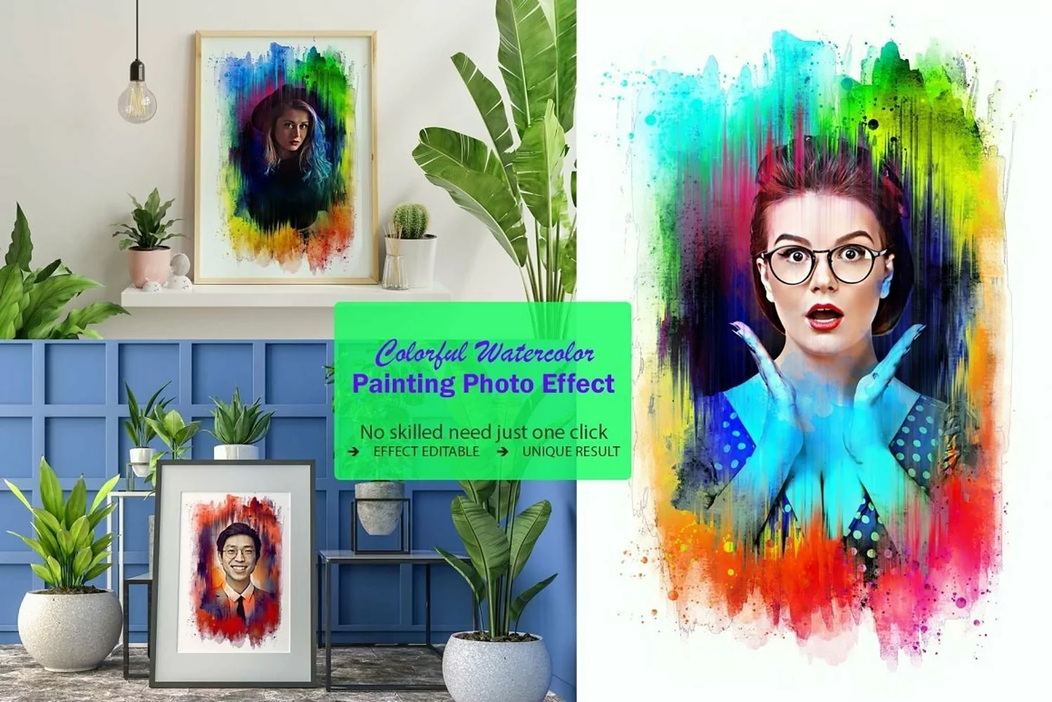 Colorful Watercolor Painting Effect product image 1