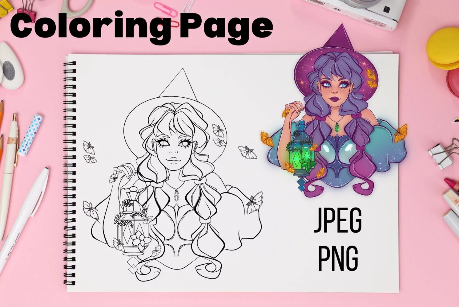 Halloween Witch - Coloring Page product image 1