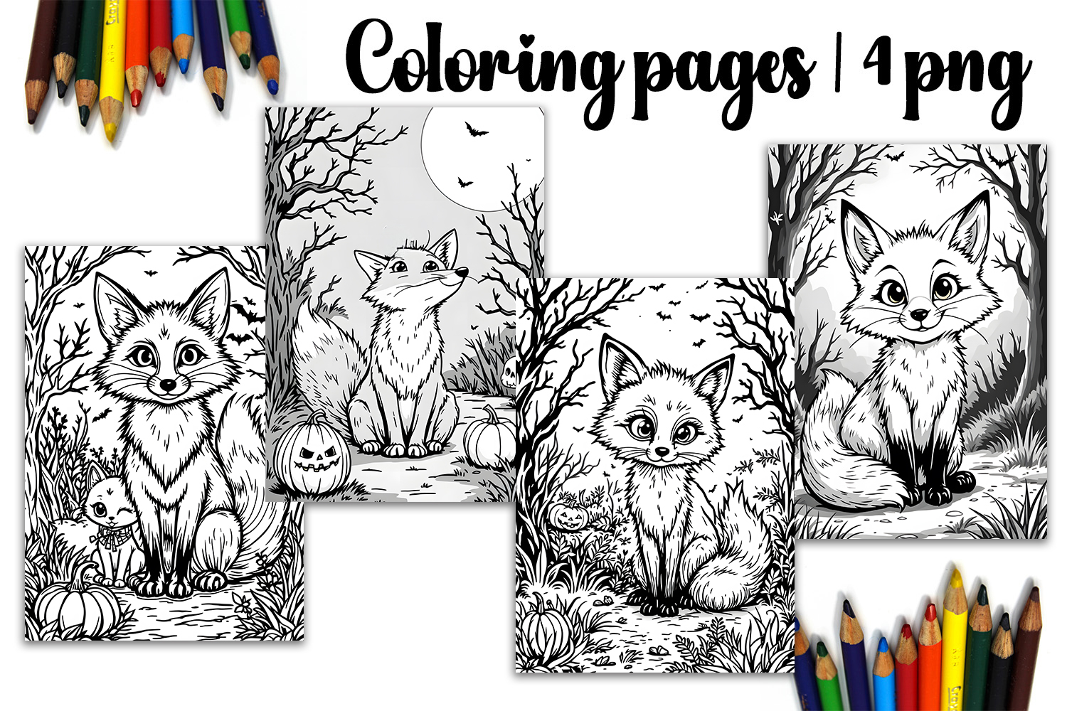 Cute halloween Design |halloween Coloring pages product image 1