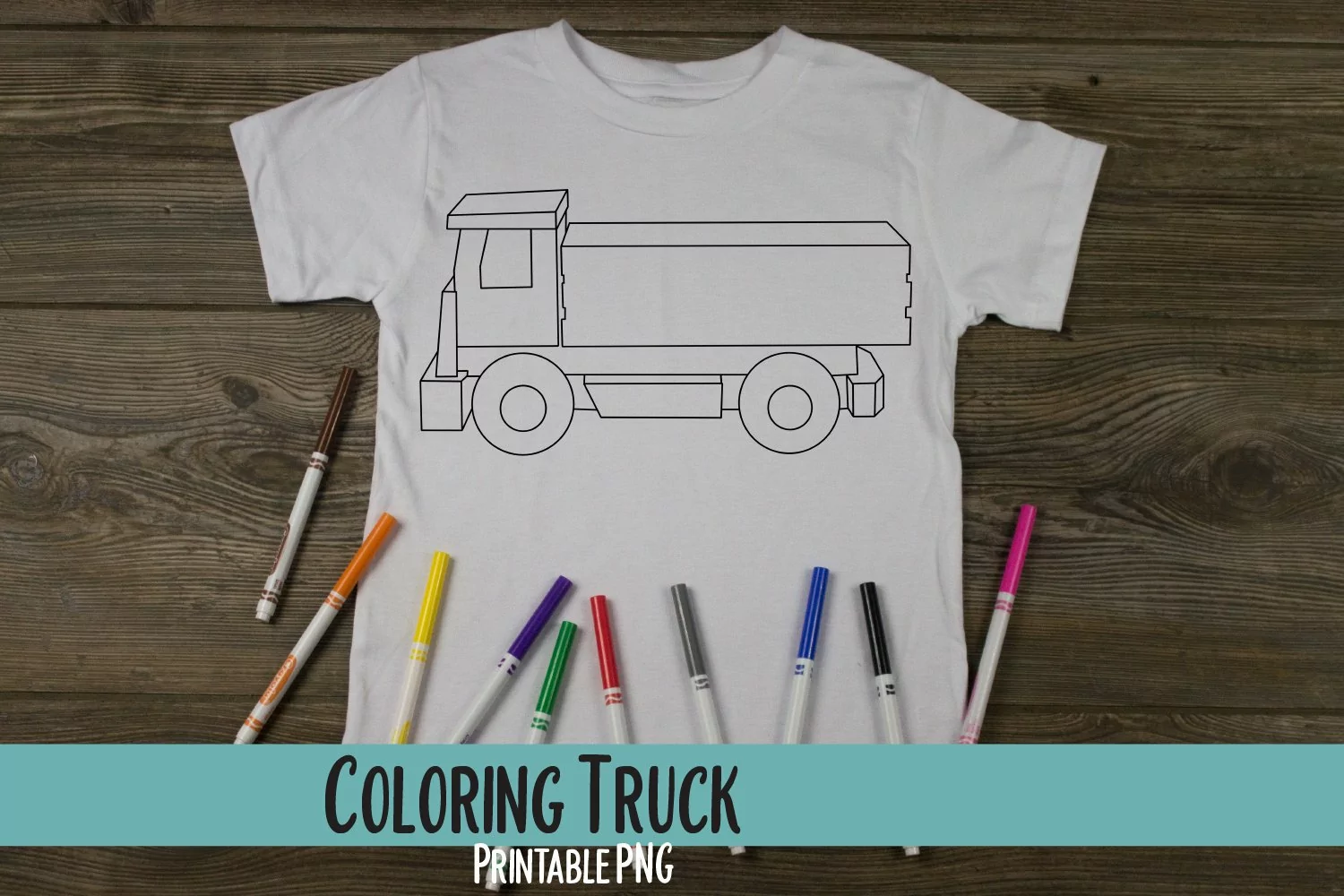 Color Truck Sublimation PNG product image 1