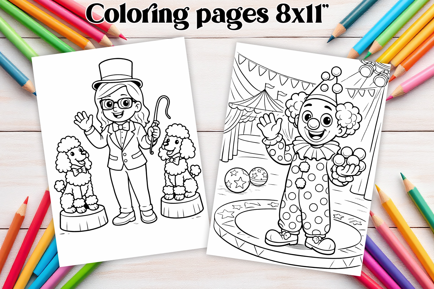 Professions coloring page PNG | Coloring book for kids PNG product image 1