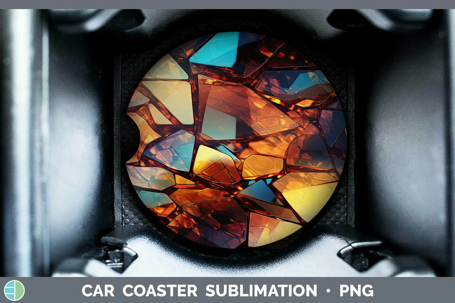 GorgeousColors Car Coaster design.