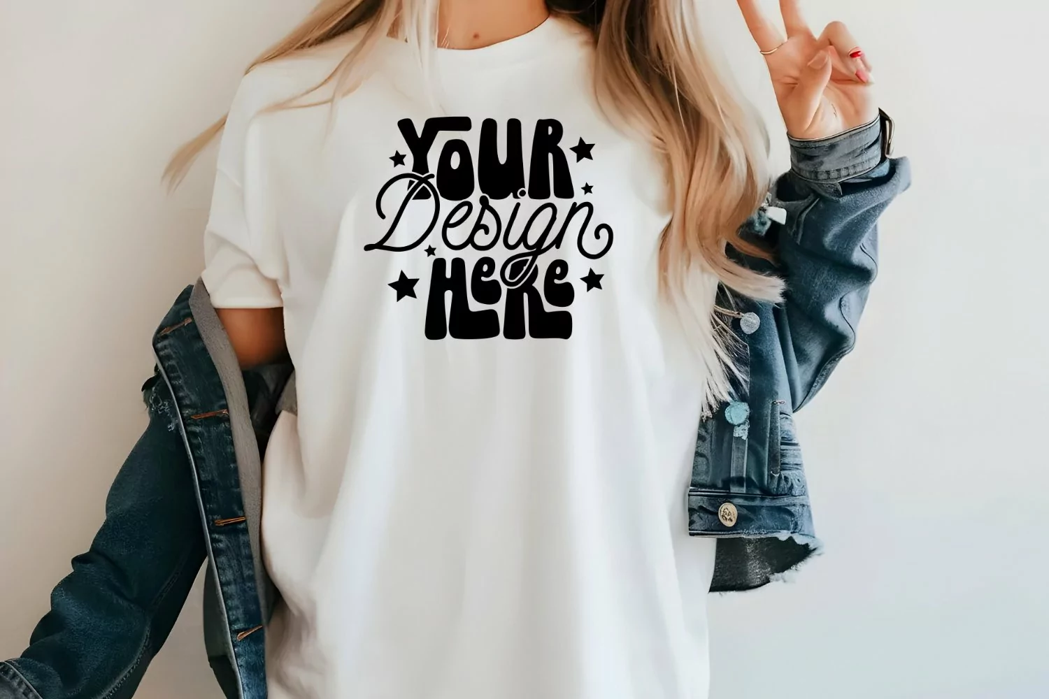 Comfort Colors C1717 Ivory Shirt Mockup - Oversized Mockup product image 1