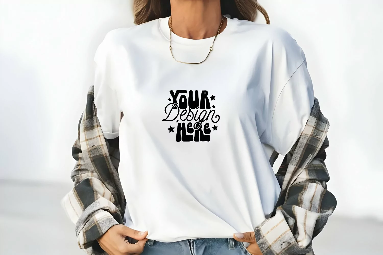 Comfort Colors Mockup, White Comfort Colors C1717 Mockup product image 1