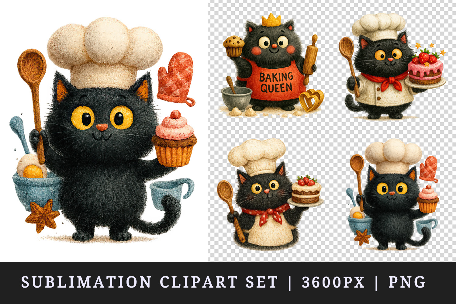 Cooking and Baking clipart printable sublimation design png product image 1