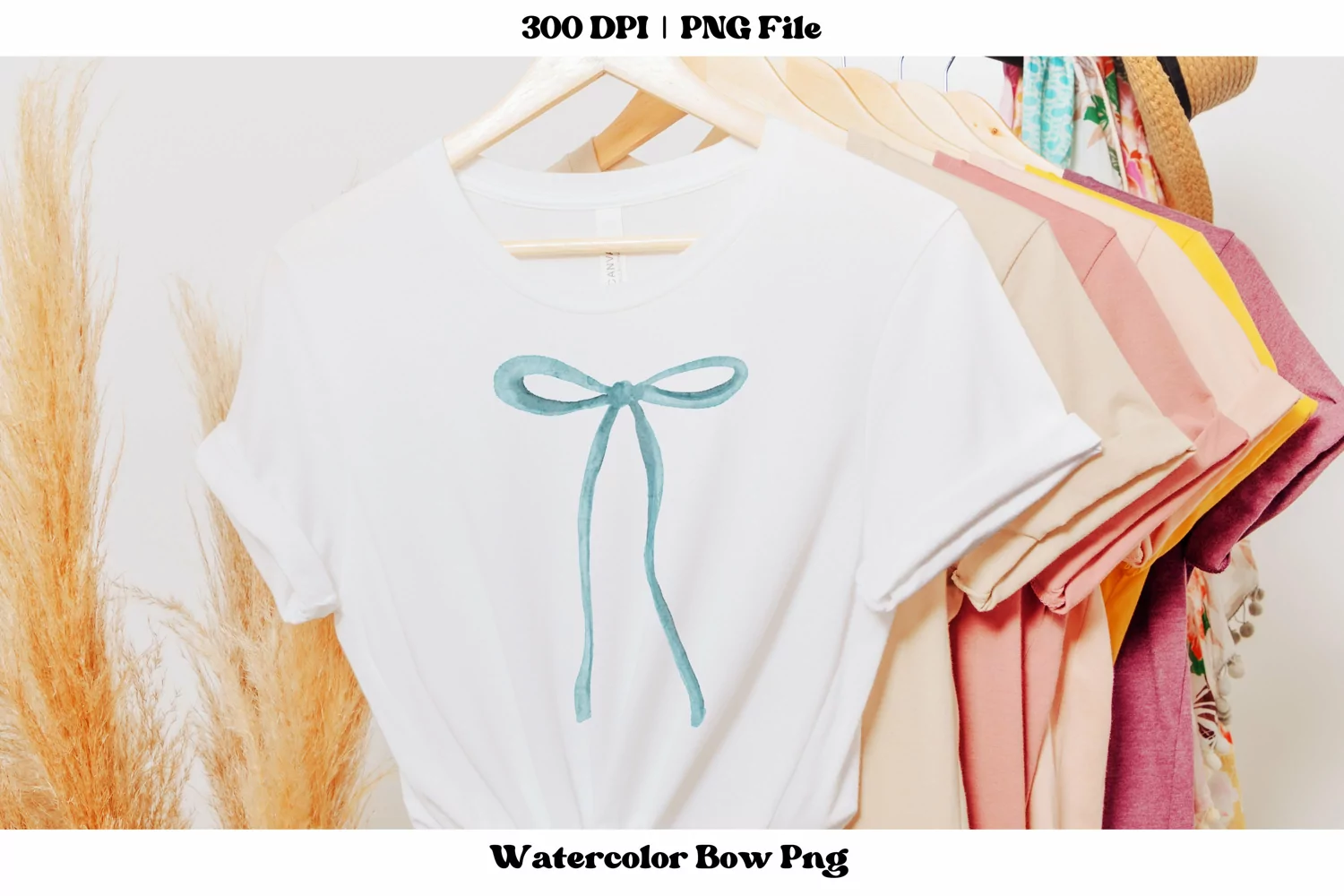 Coquette Bow Png Bow Sublimation Watercolor bow  Blue Bow Clipart
