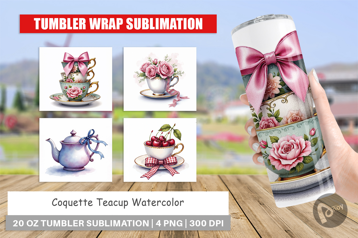 Coquette Teacup Tumbler product image 1