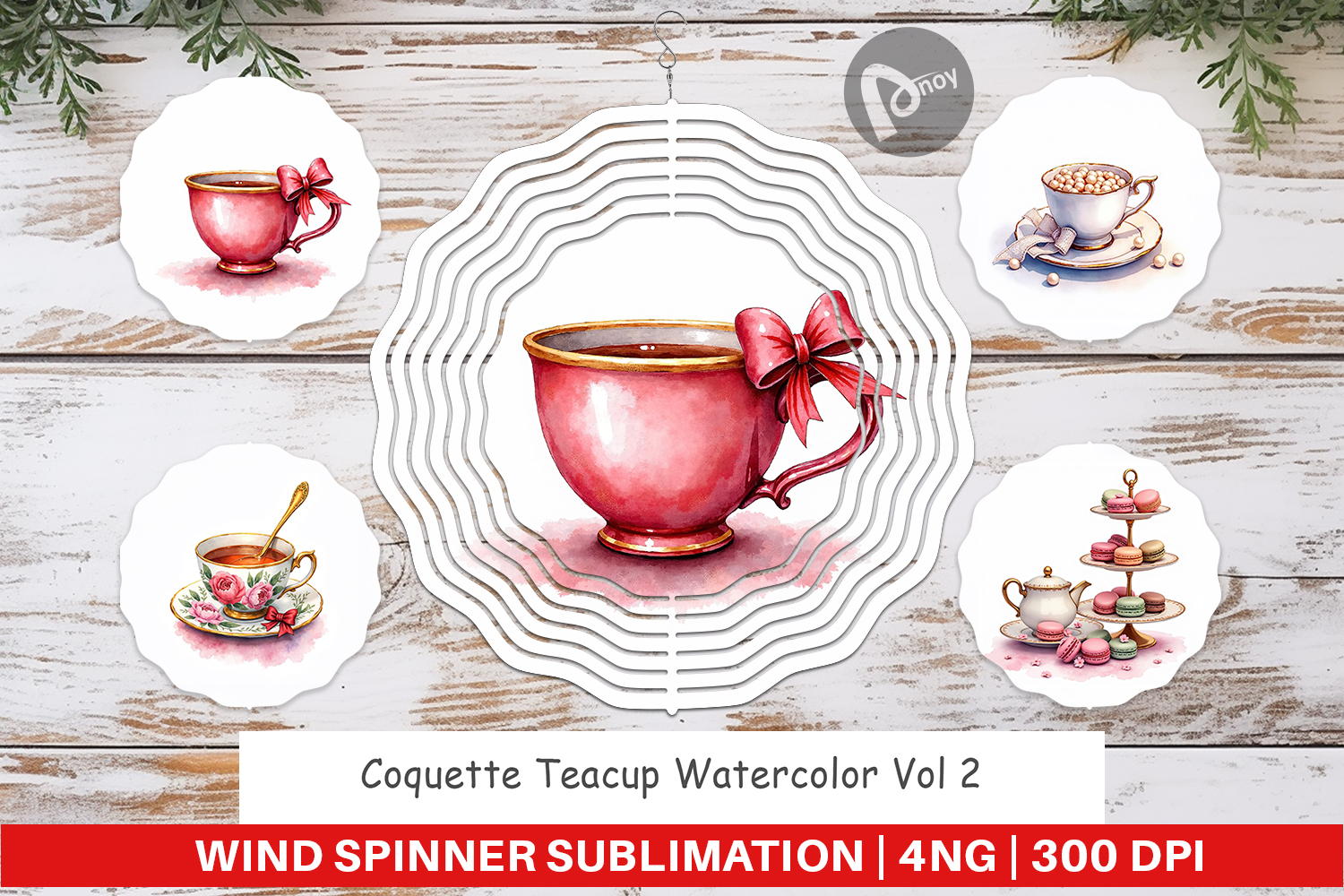 Coquette Teacup Wind Spinner product image 1