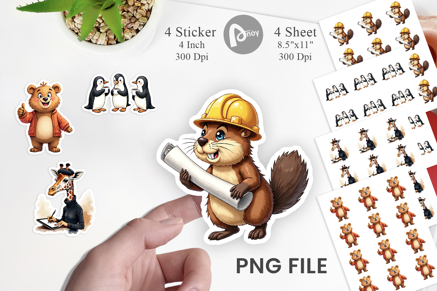 Corporate Critters Sticker product image 1