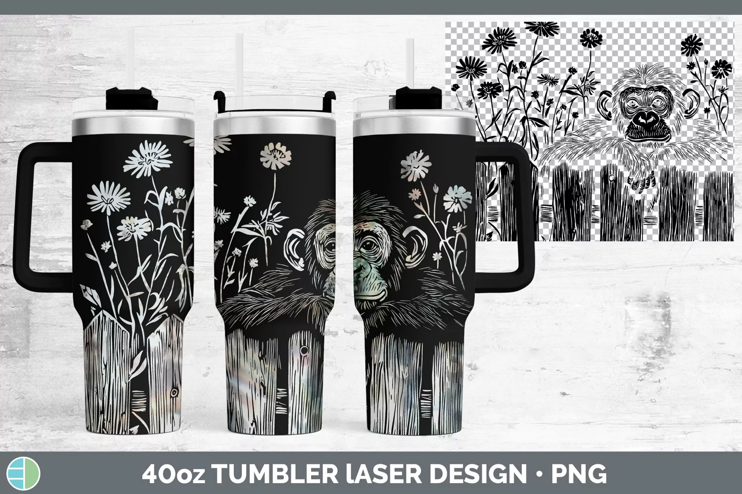 GorgeousCottage Laser 40oz Tumbler design.