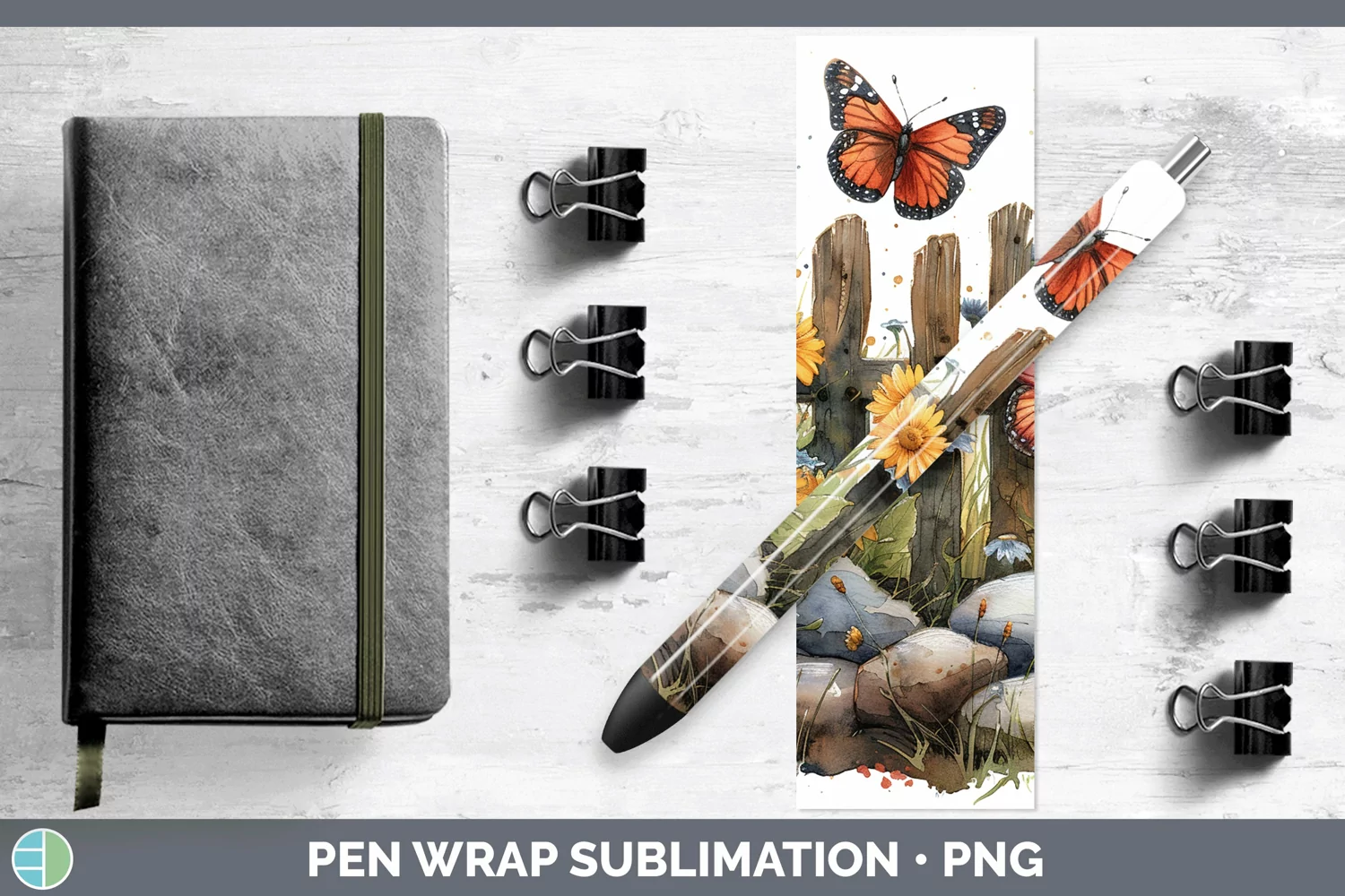 GorgeousCottage Garden Pen Wrap design.