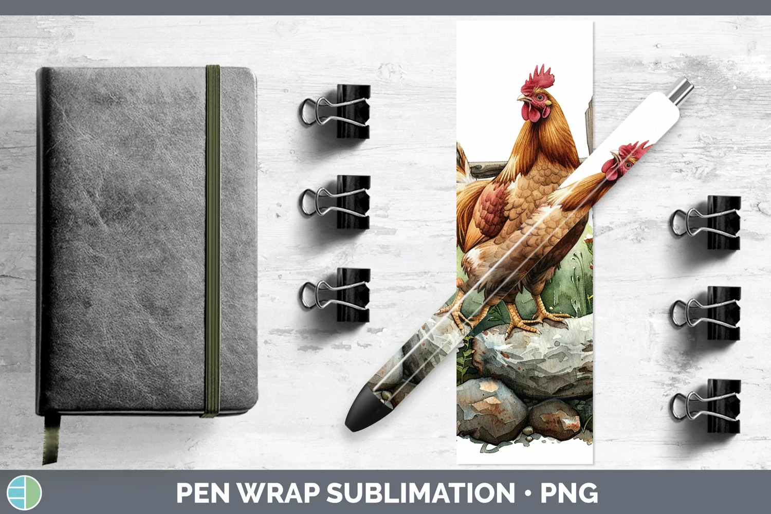 GorgeousCottage Garden Pen Wrap design.