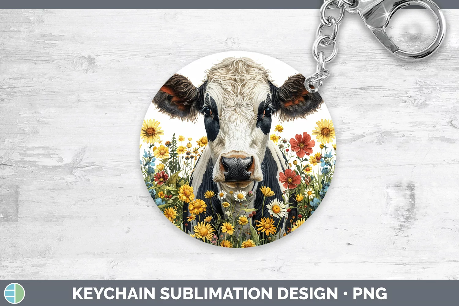 GorgeousCottage Garden Keychain design.