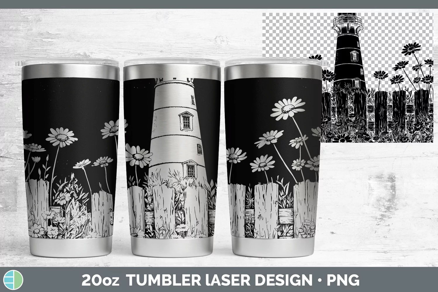 GorgeousCottage Laser 20oz Tumbler design.