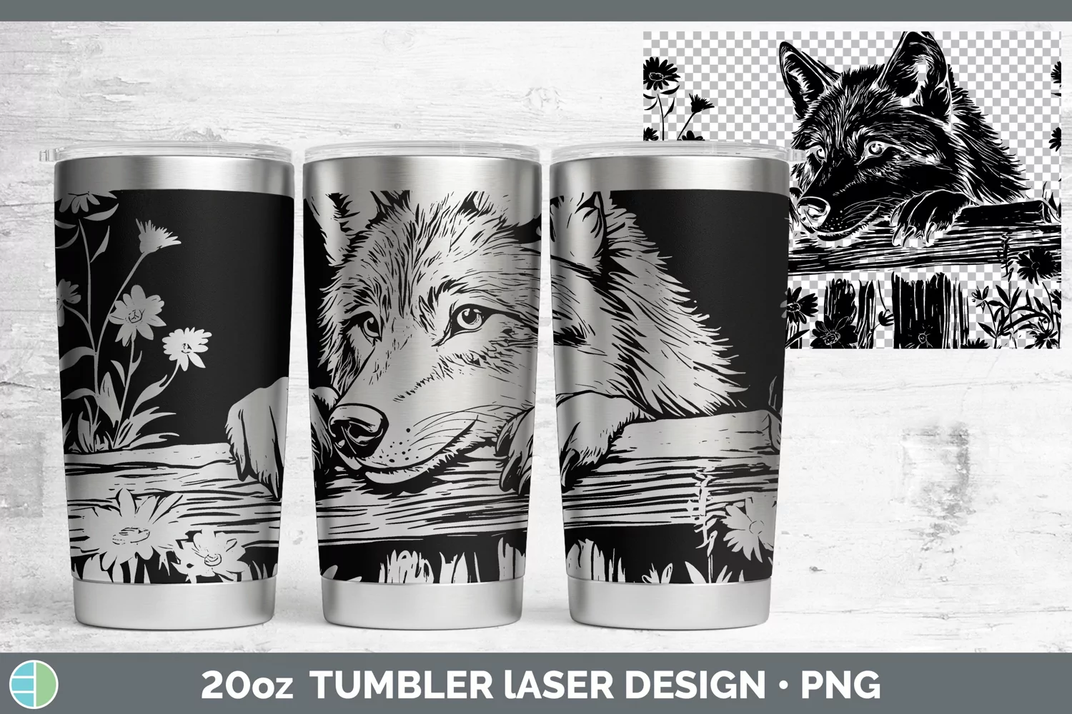 GorgeousCottage Laser 20oz Tumbler design.