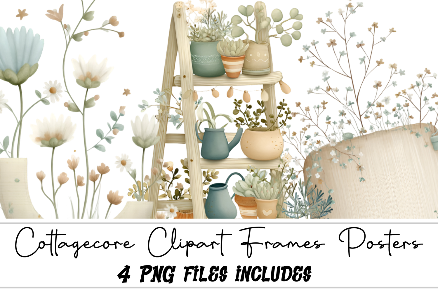 Cottagecore Clipart Frames Posters product image 1