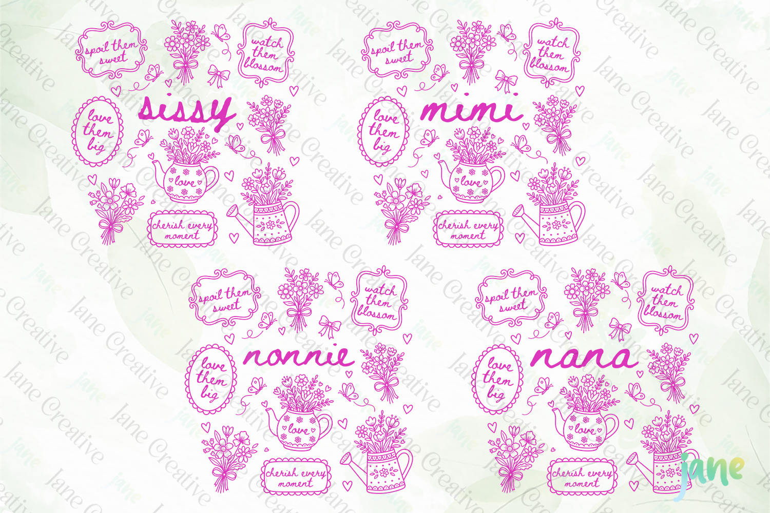 Cottagecore Floral Mama SVG PNG product image 1