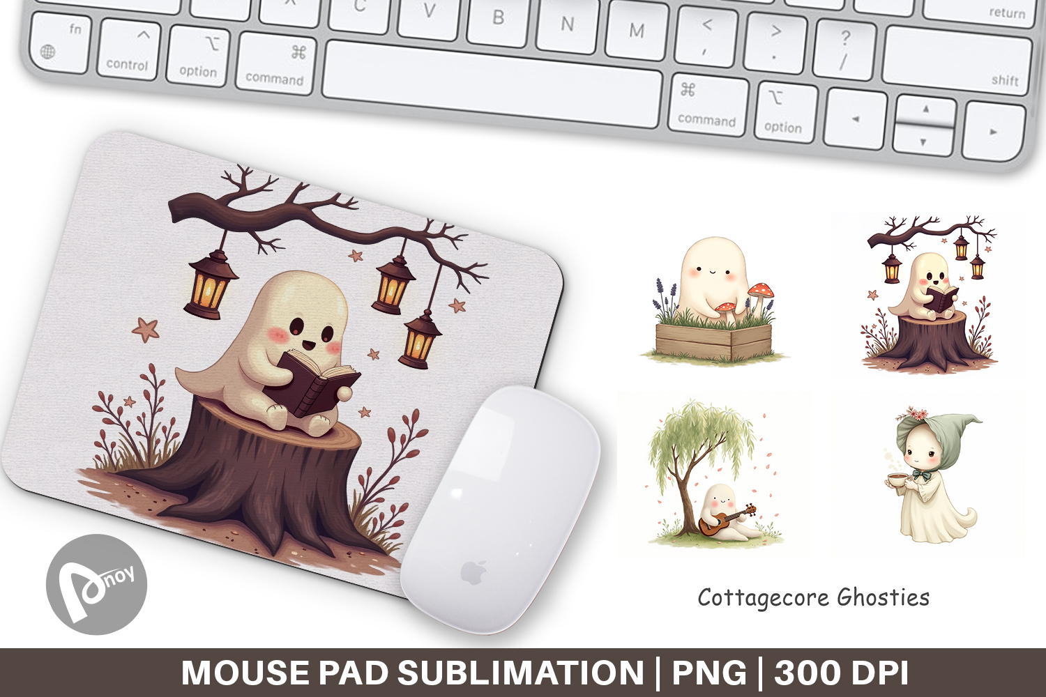 Mouse Pad Cottagecore Ghosties product image 1