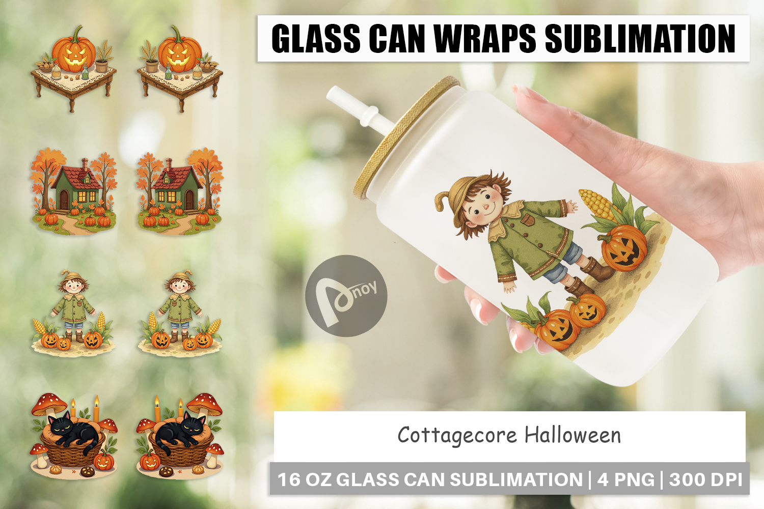 Glass Can Cottagecore Halloween product image 1