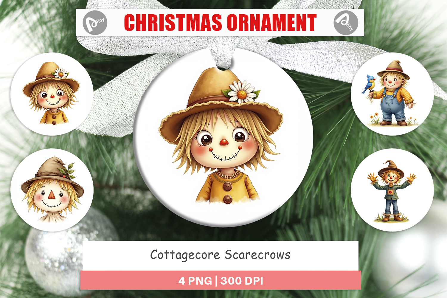 Cottagecore Scarecrows Ornament product image 1