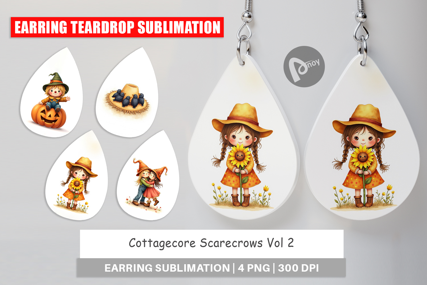 Cottagecore Scarecrows Earring product image 1