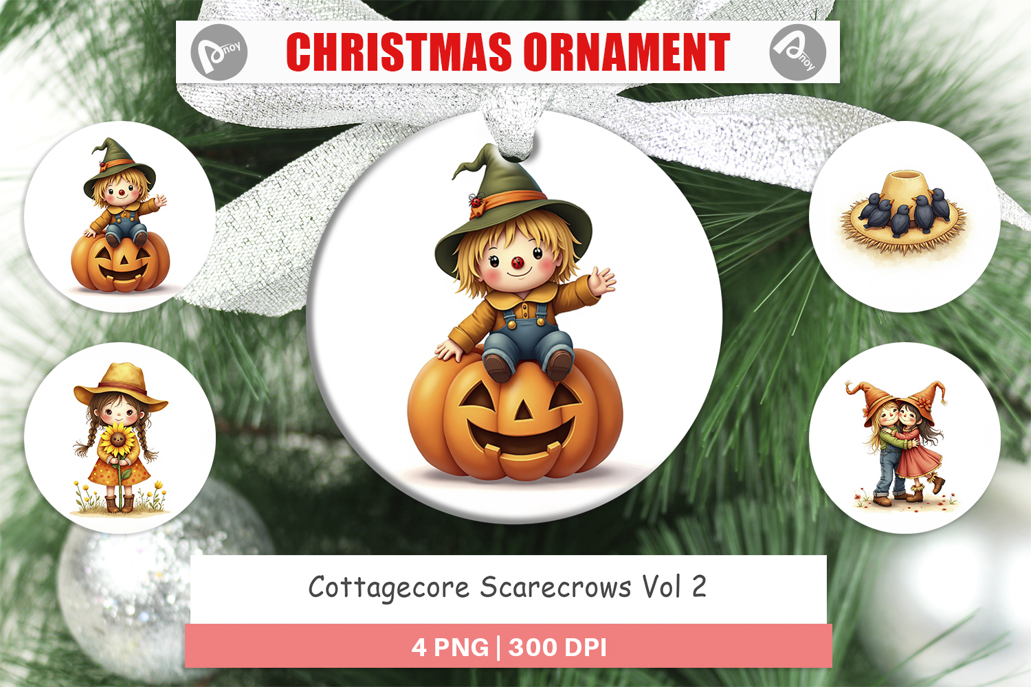 Cottagecore Scarecrows Ornament product image 1
