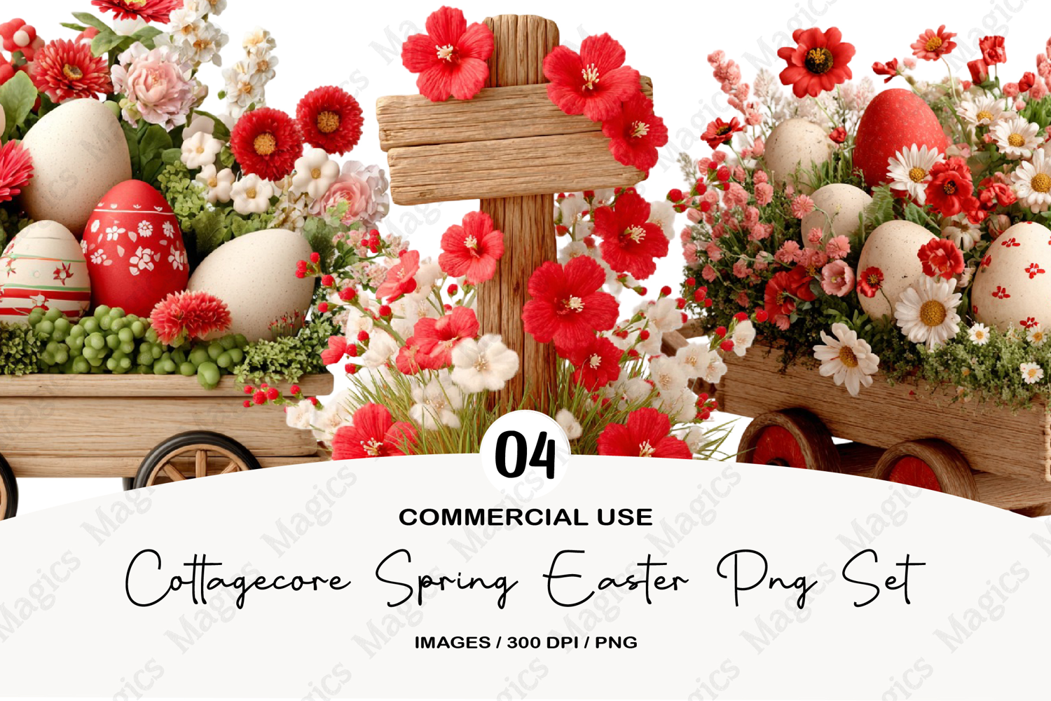 Cottagecore Spring Easter Png Sublimation product image 1