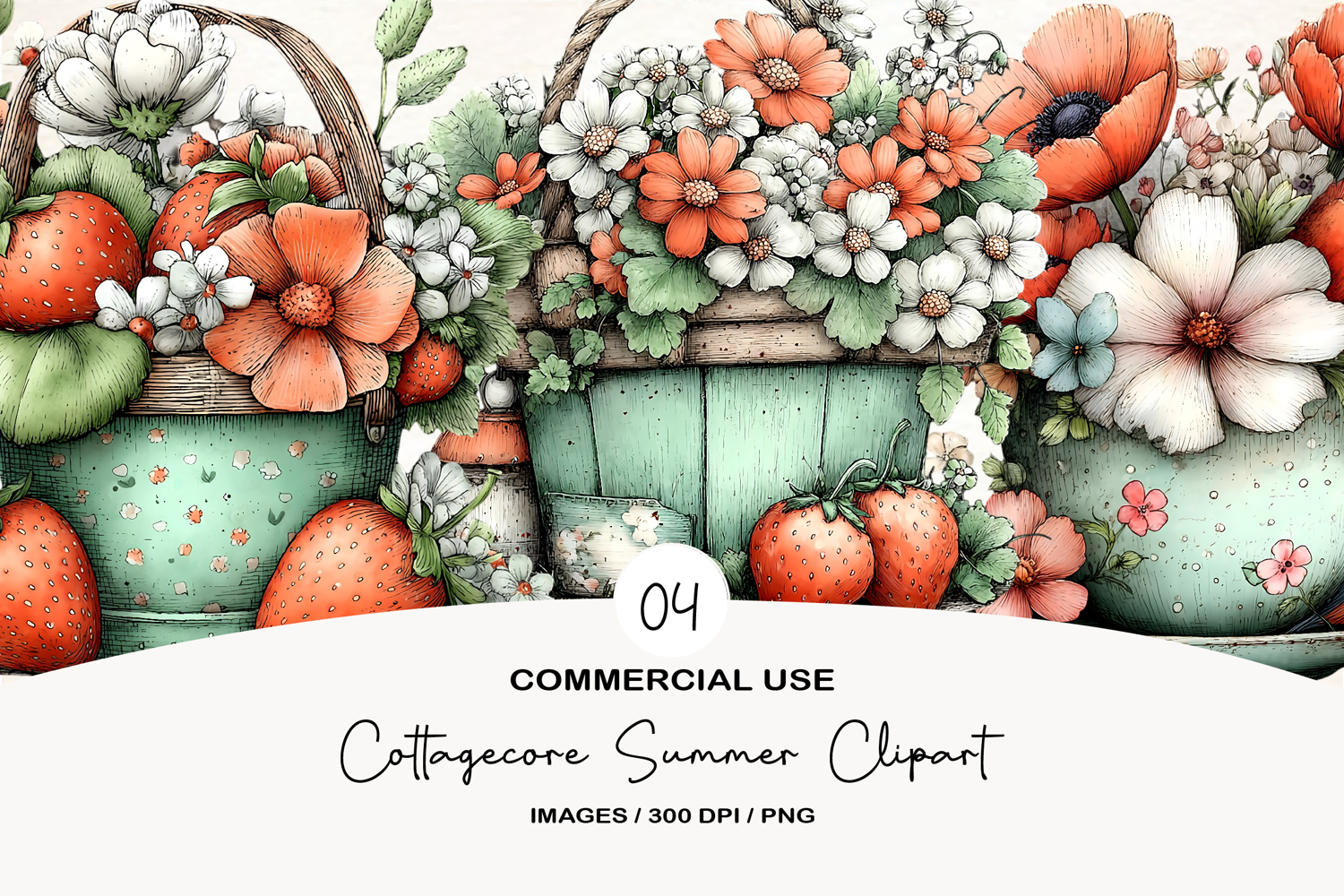 Cottagecore Summer Clipart product image 1