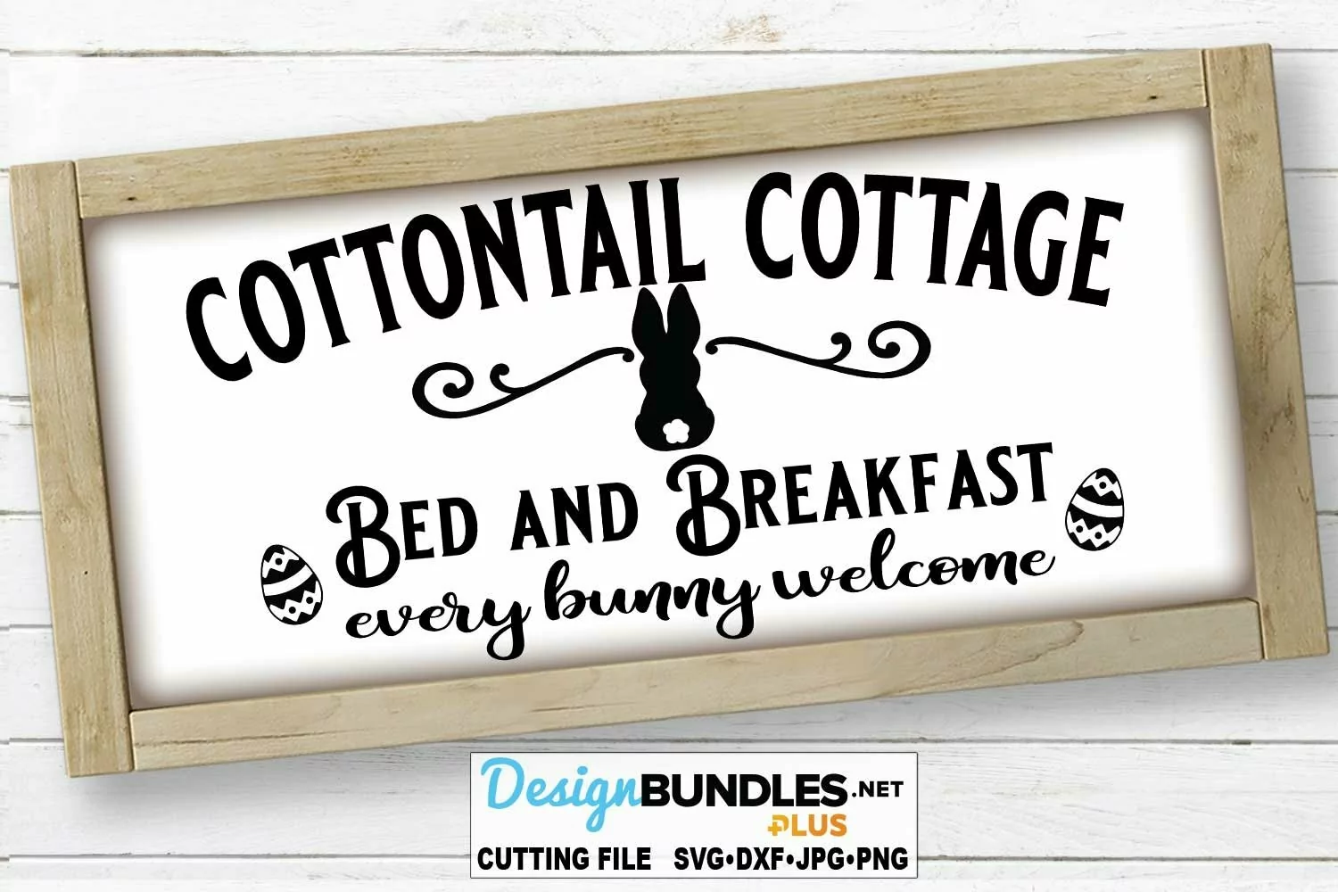 Cottontail Cottage Bed Breakfast SVG | Easter SVG product image 1