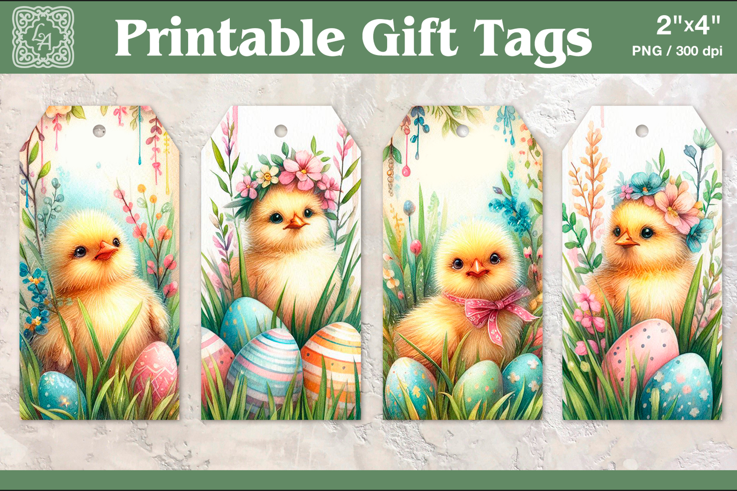 Easter Gift Tags | Chick| PNG product image 1