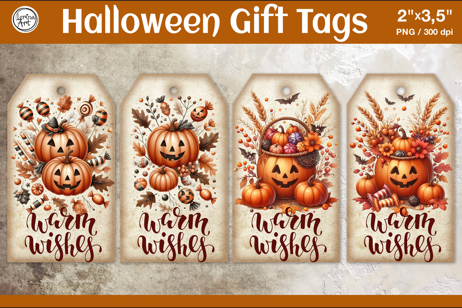 Printable Gift Tags| Halloween Gift Tags| Cute | PNG product image 1